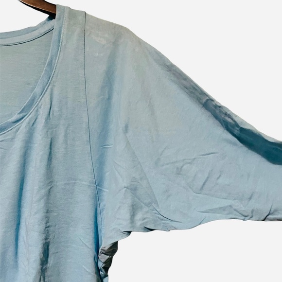 Forever 21 Active Basic Dolman Light Blue Long Sleeve Tee - Picture 3 of 4